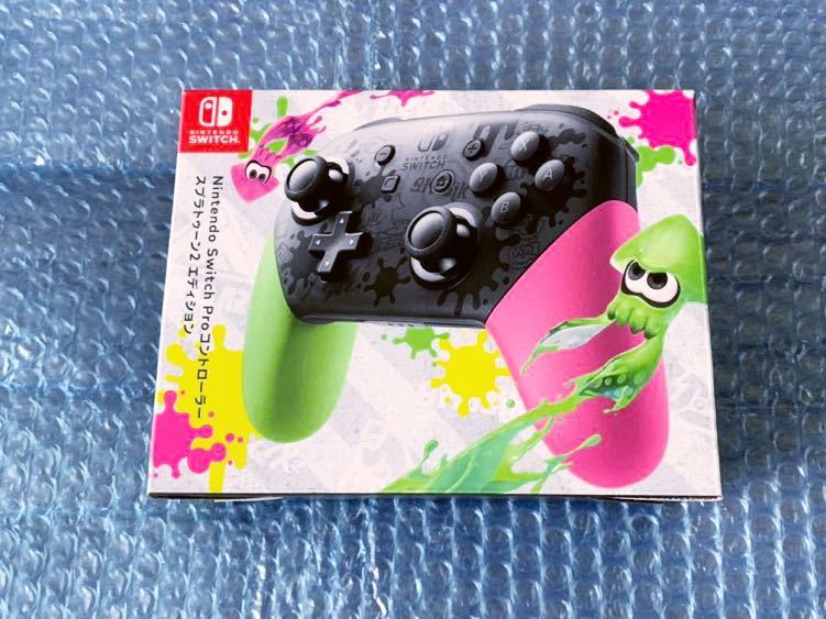 新品 [ニンテンドースイッチ プロコントローラー スプラトゥーン2エディション Nintendo Switch プロコン]