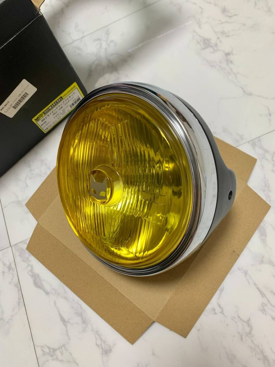 マーシャル、marchal、ヘッドライト、180mm、889、美品、イエロー