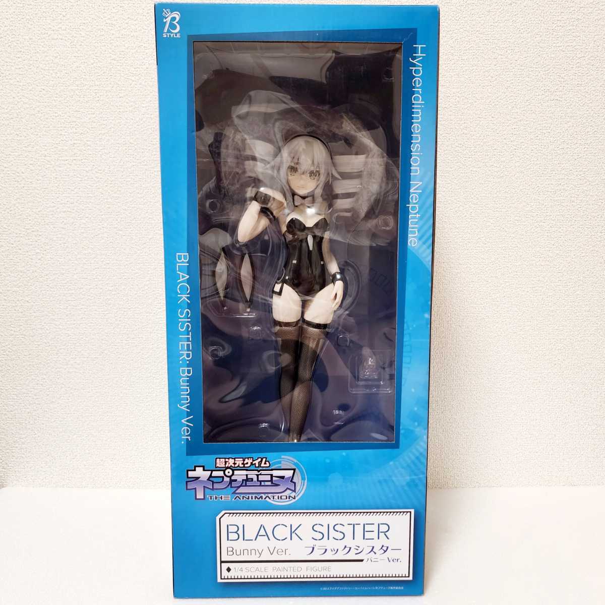 超次元ゲイム ネプテューヌ ブラックシスター バニーVer. 1/4スケール PVC製 塗装済み完成品フィギュア フリーイング_画像1