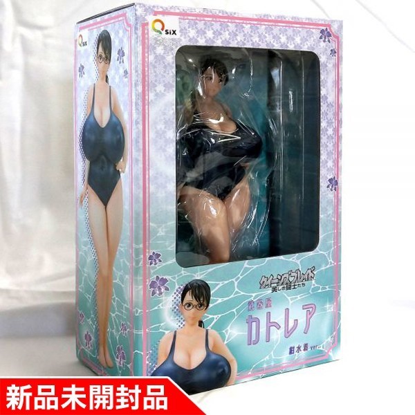 ◇Q-six クイーンズブレイド 美しき闘士たち 武器屋カトレア 紺水着Ver