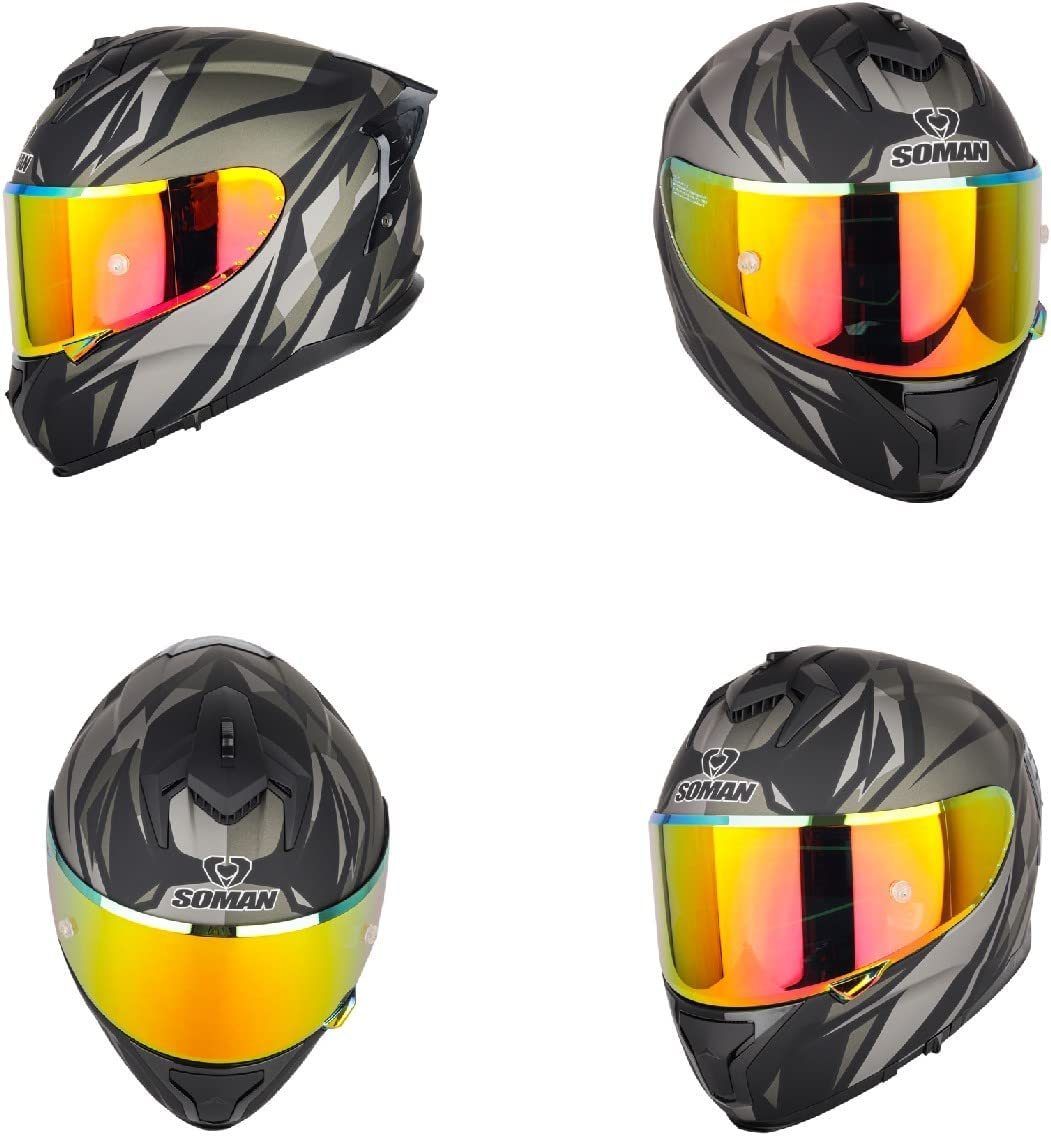 フルフェイスヘルメット 全9色 ダブルシールド オートバイ オートバイ レーシングヘルメット ビッグテールヘルメット 耐衝撃 I-M_画像2