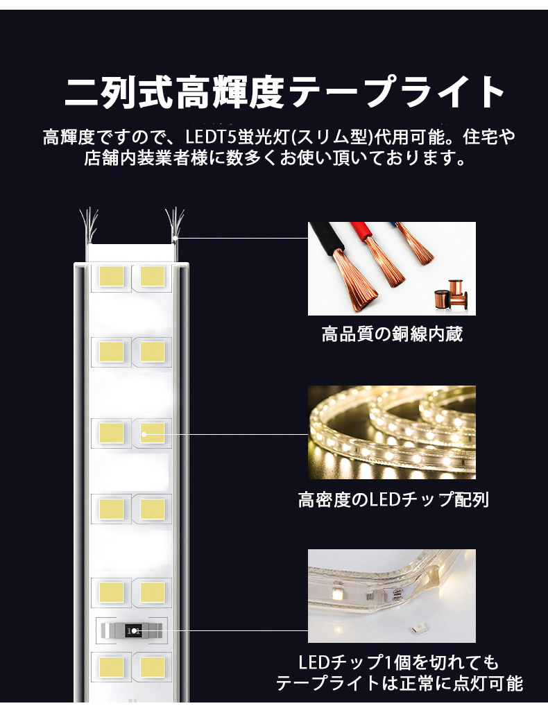 RGB16色 10mセット 二列式 強力 ledテープライト_画像7