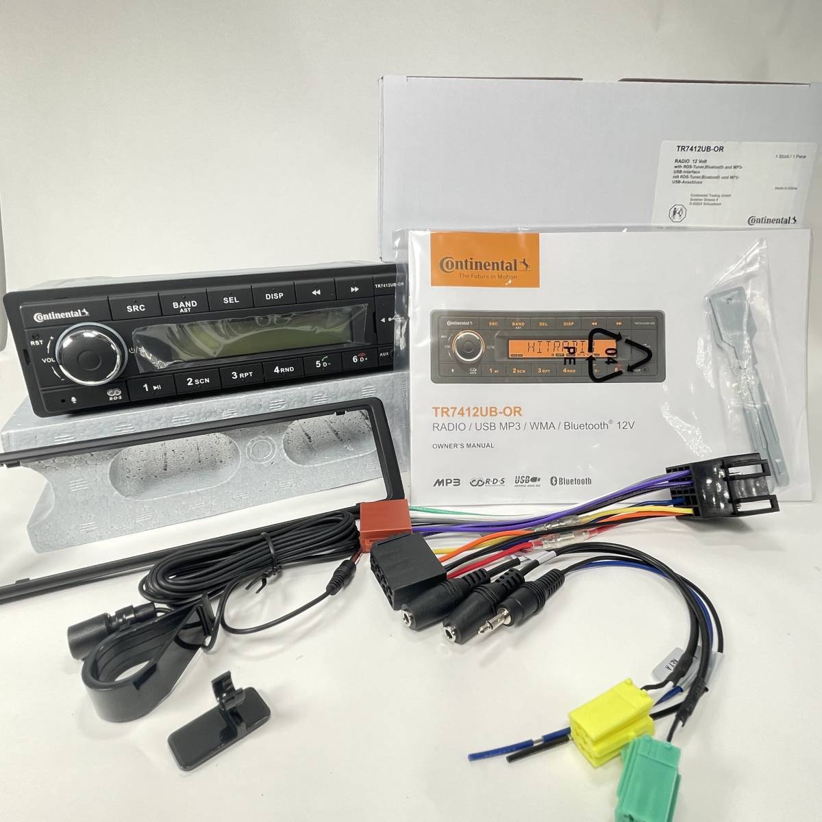 Continental TR7412UB-OR 1DIN コンチネンタル Bluetooth MP3 USB 日本