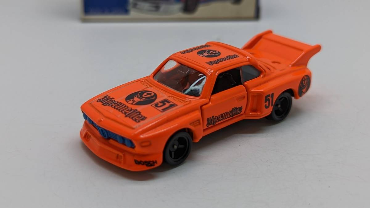 トミカ青箱 F30 BMW 3.5CSL オレンジ 日本製 元箱有 希少年代物