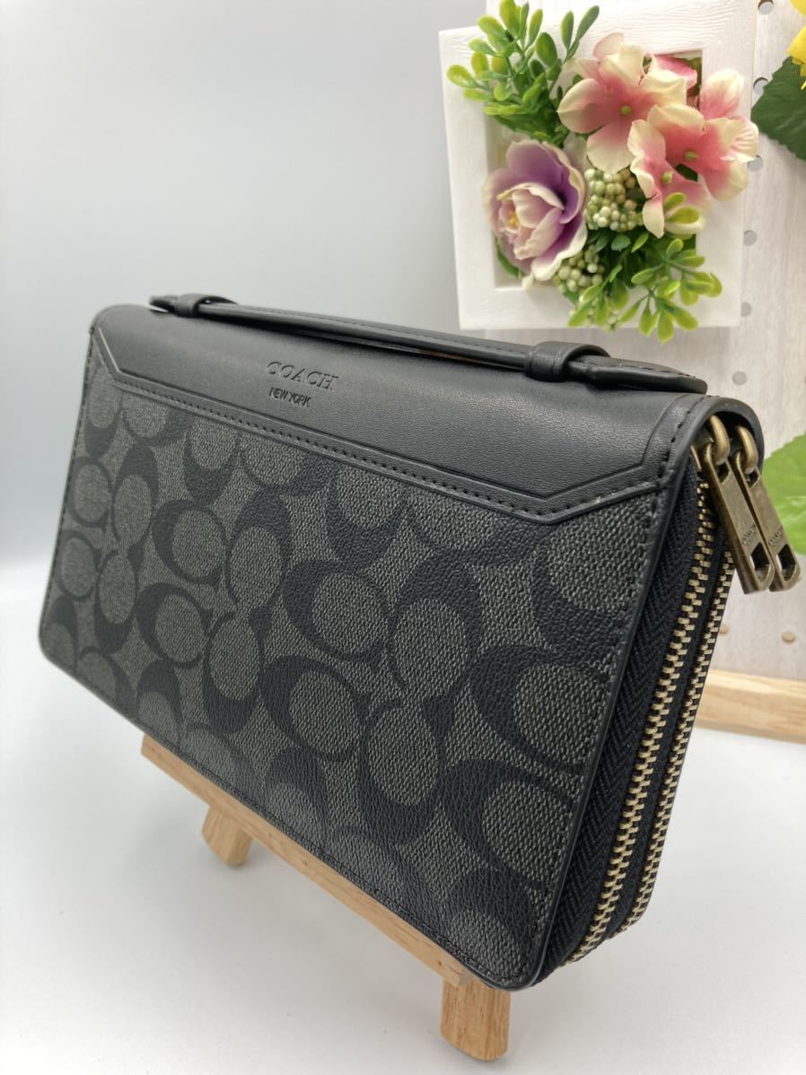 COACH アウトレット コーチ 長財布 F93240 ダブルジップ トラベル