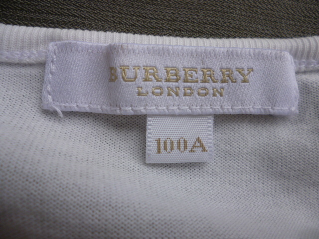 BURBERRY LONDON バーバリー　 Tシャツ 白　三陽商会　１００A_画像5