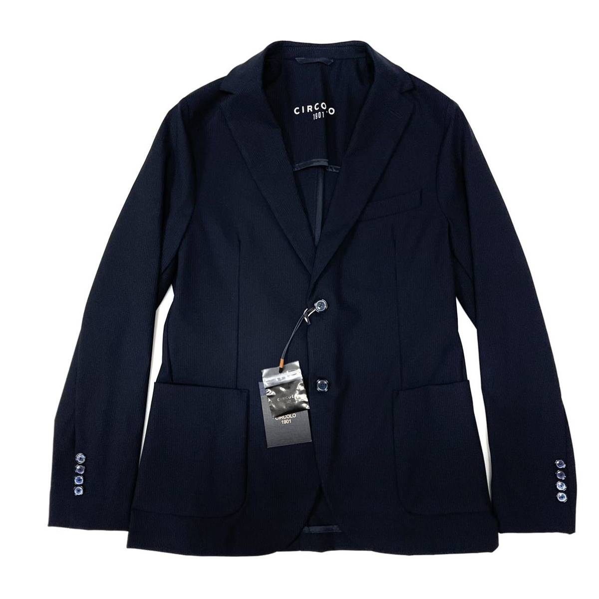 新品 送料無料【CIRCOLO 1901 チルコロ 46サイズ ネイビー系