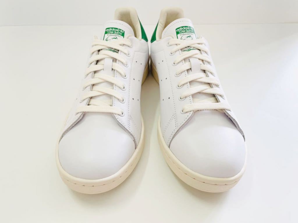 デッド!! 新品!! 19年 ドイツ製 adidas STAN SMITH MIG EE9145 スタンスミス レザー 白 × 緑 天然皮革 us 8 / 26 ㎝ MADE IN GERMANY_画像2