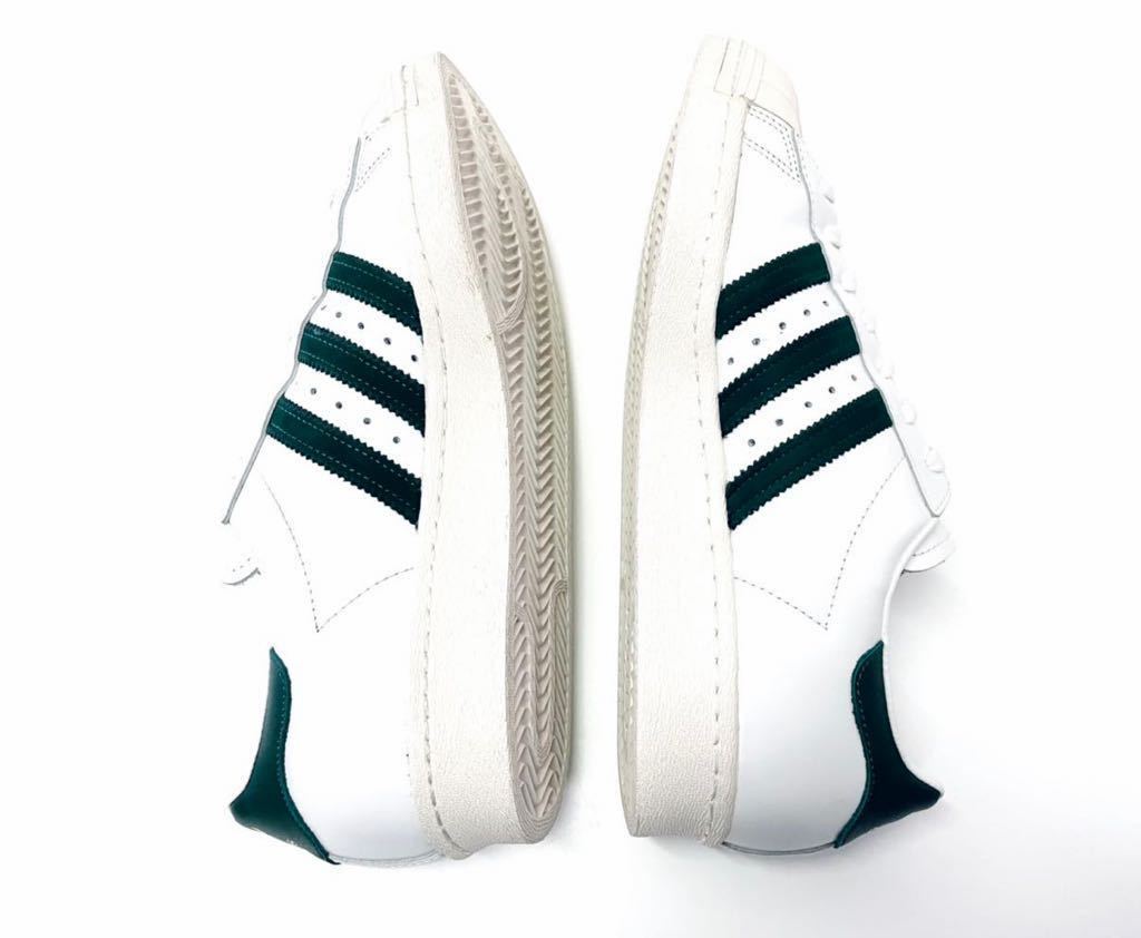 美品!! 希少!! 16年 adidas SUPER STAR 80s DLX WHITE / GREEN スーパースター 80s デラックス 白 × 緑 ガラスレザー us 10.5 / 28.5 ㎝_画像8