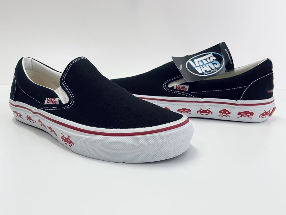 デッド!! 希少!! 03年 VANS × SPACE INVADERS バンズ スペースインベーダー スリッポン サイドテープ us 9.5 / 27.5 ㎝ ヴィンテージ_画像1