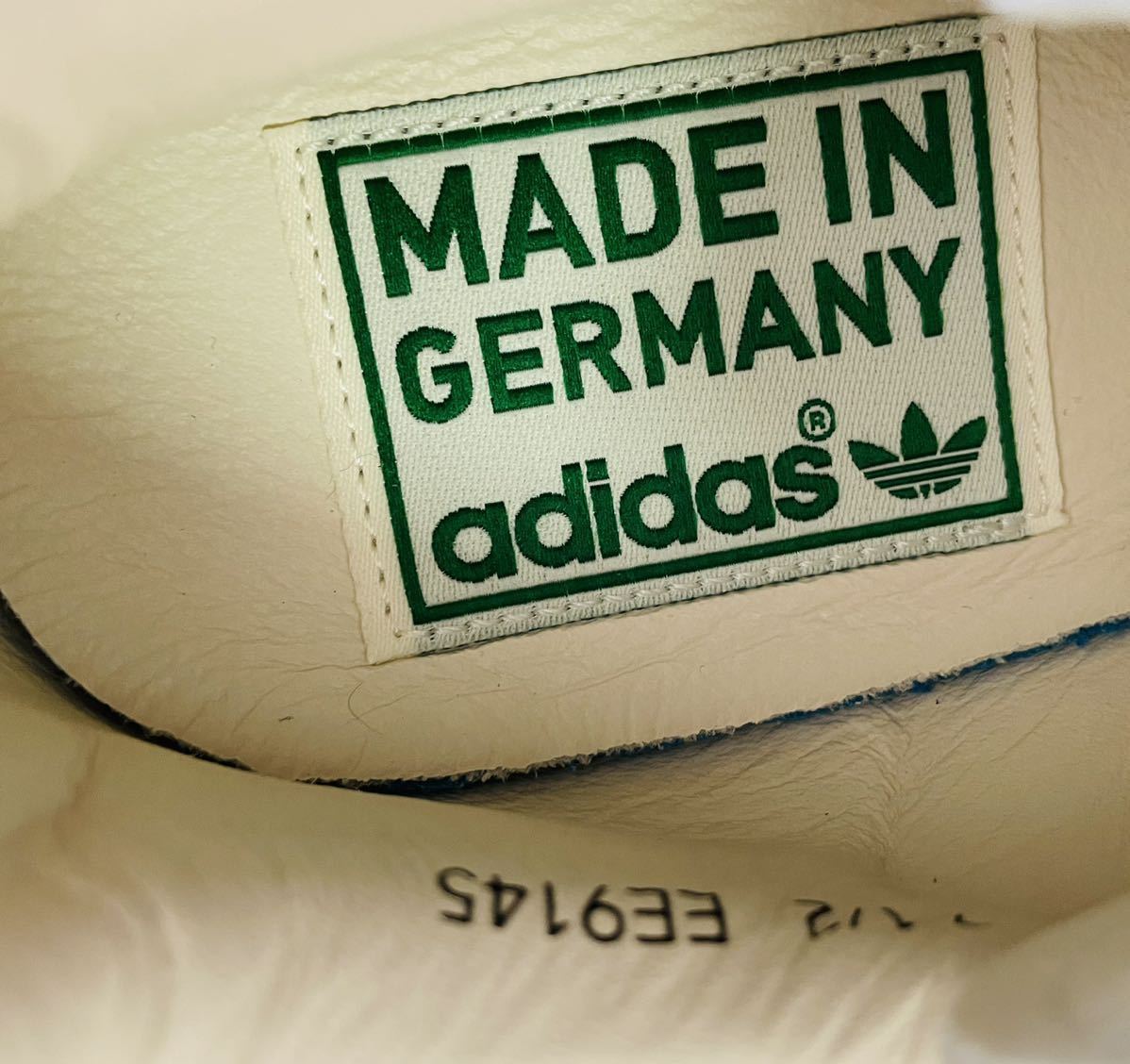 デッド!! 新品!! 19年 ドイツ製 adidas STAN SMITH MIG EE9145 スタンスミス レザー 白 × 緑 天然皮革 us 8 / 26 ㎝ MADE IN GERMANY_画像6