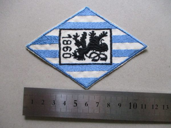 70s TSV1860ミュンヘンmuenchenサッカー刺繍ワッペン/紋章ドイツBundesligaブンデスリーガSOCCERパッチFOOTBALLライオンpatches V182_画像6