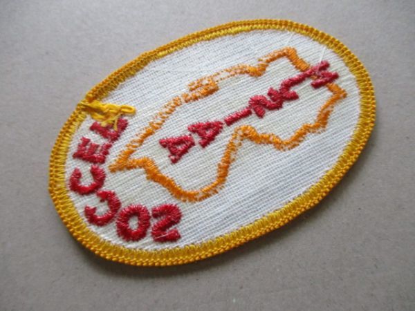 80s NJSIAA SOCCERサッカー刺繍ワッペン/AアメリカUSAボーイズ サッカーVintageビンテージSOCCERパッチFOOTBALLアップリケpatches V183_画像5