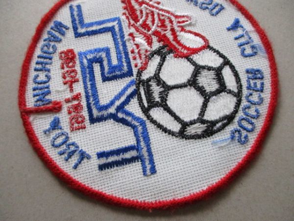 90s SOCCER CITY USA TROY MICHIGANサッカー刺繍ワッペン/TYSLアメリカVintageビンテージSOCCERパッチFOOTBALLアップリケpatches V183_画像5