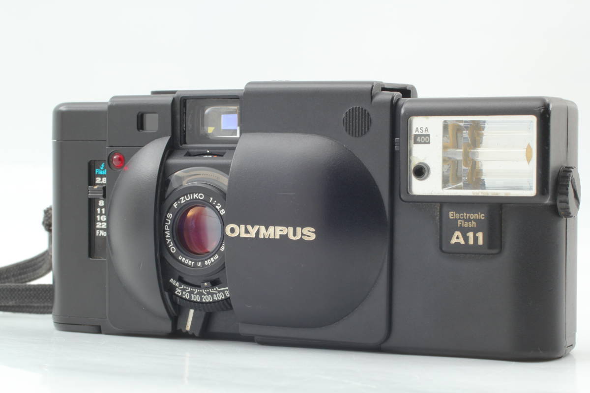新品入荷 A11 Camera Film 35mm Rangefinder XA 【良品】OLYMPUS Flash hrk0003@gX レンジファインダー オリンパス コンパクトカメラ