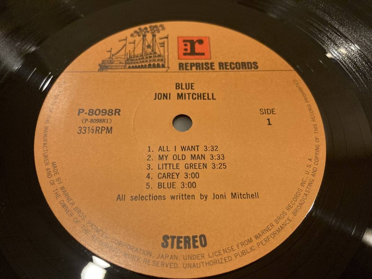 ■国内初回盤　ロックエイジ帯付きLP◆ジョニ・ミッチェル／ブルー　◆Joni Mitchell_画像6