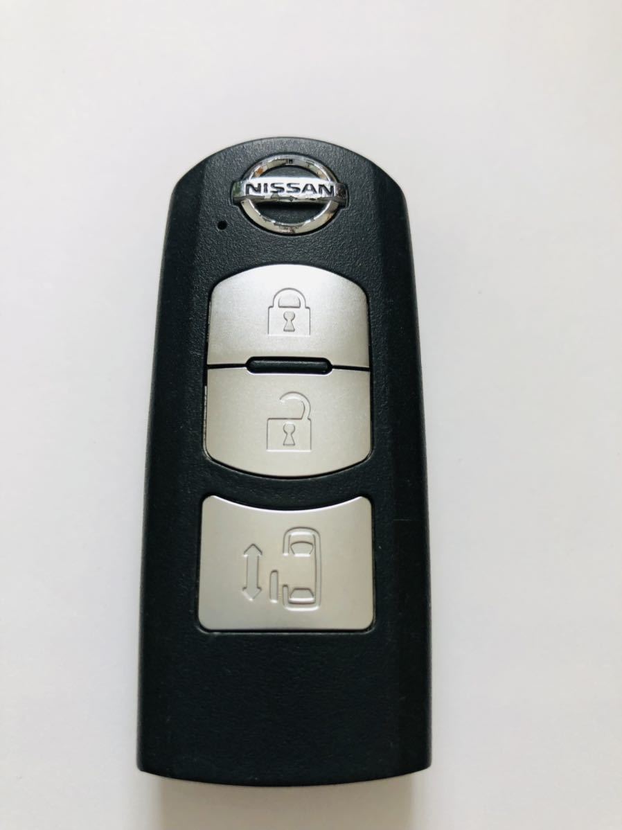 日産　純正品　NISSAN スマートキー　スペアキー リモコンキー　インテリジェンスキー　キー　カギ　左スライドドア　１２　中古品。_画像2