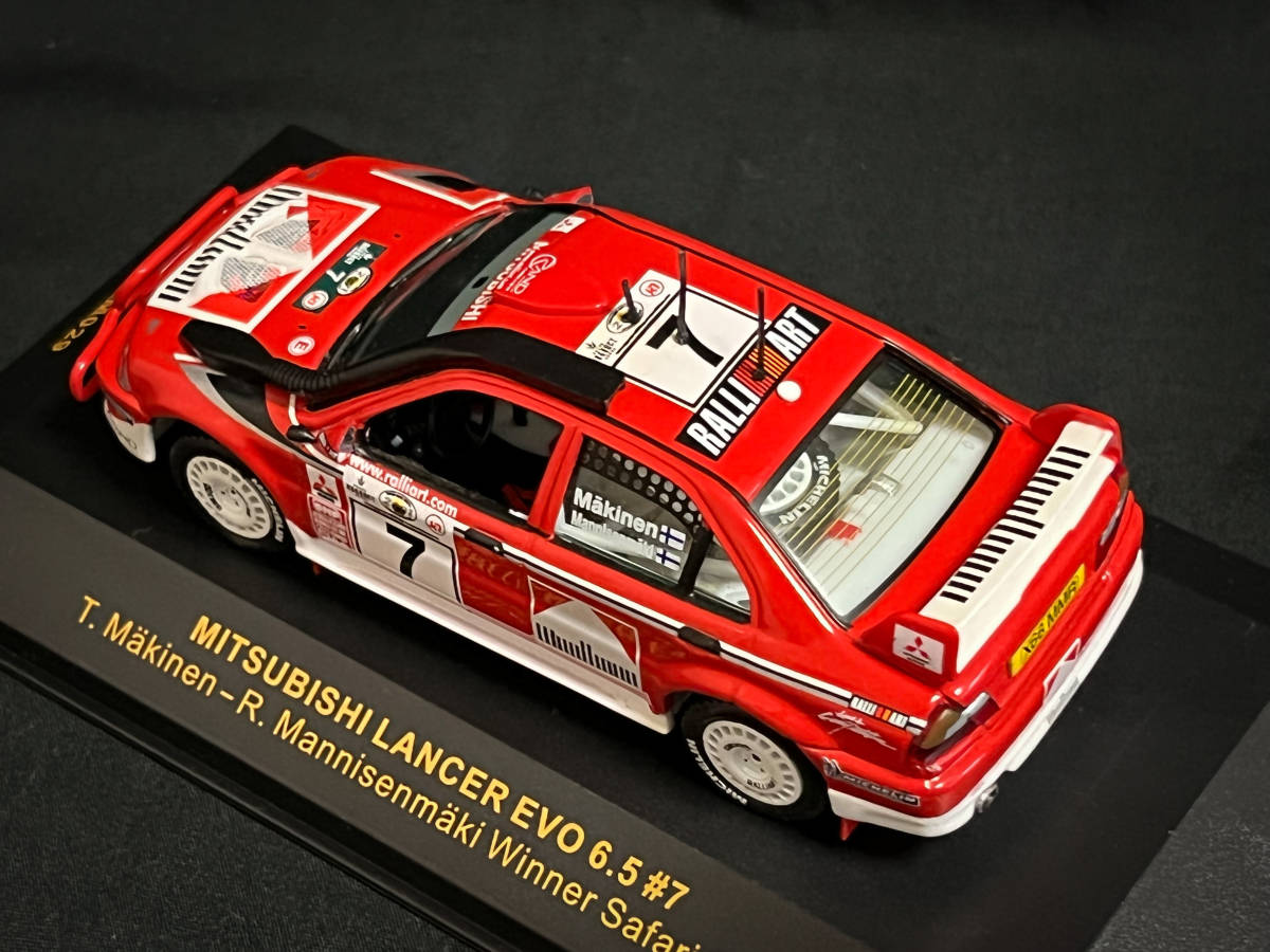 ixo 1/43 三菱 ランサー エボリューション 6 5 #7 2001 サファリ ixo 1/43 三菱 ランサー エボリューション 6 5 #7 2001 サファリ