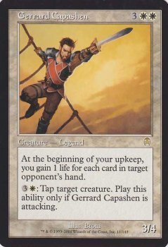 MTG ジェラード・キャパシェン レア マジック:ザ・ギャザリング アポカリプス APC-EN011 同梱可 ※英語版_画像1