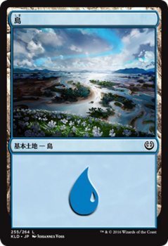 マジック・ザ・ギャザリング 島 基本土地 / カラデシュ 日本語版 シングルカード KLD-255-C_画像1