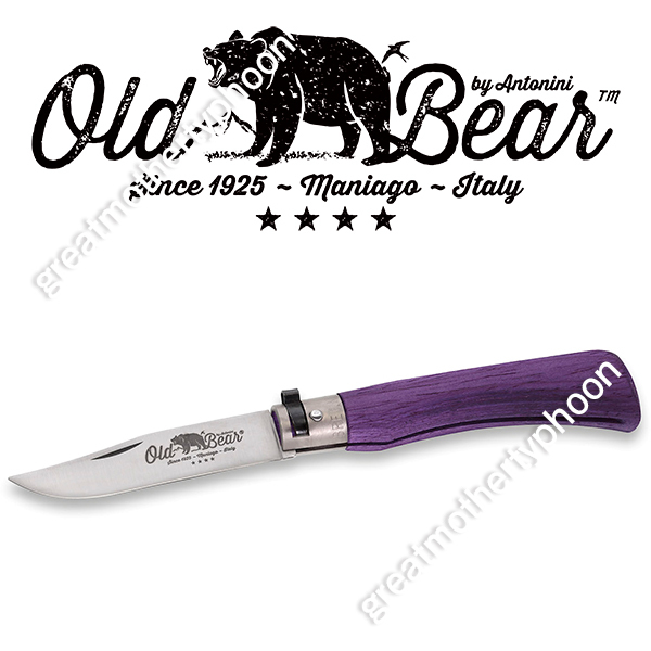 送料コミ追跡アリ◆新品◆オールドベア フォールディングナイフ クラシカル M パープル★イタリア製Old Bear 9307/19_MPKオピネルの対抗馬_画像1