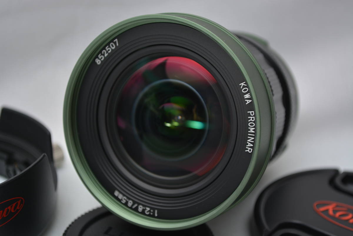 【極上品】 Kowa 単焦点レンズ グリーン マイクロフォーサーズ専用 PROMINAR 8.5mm F2.8 GR　#4519