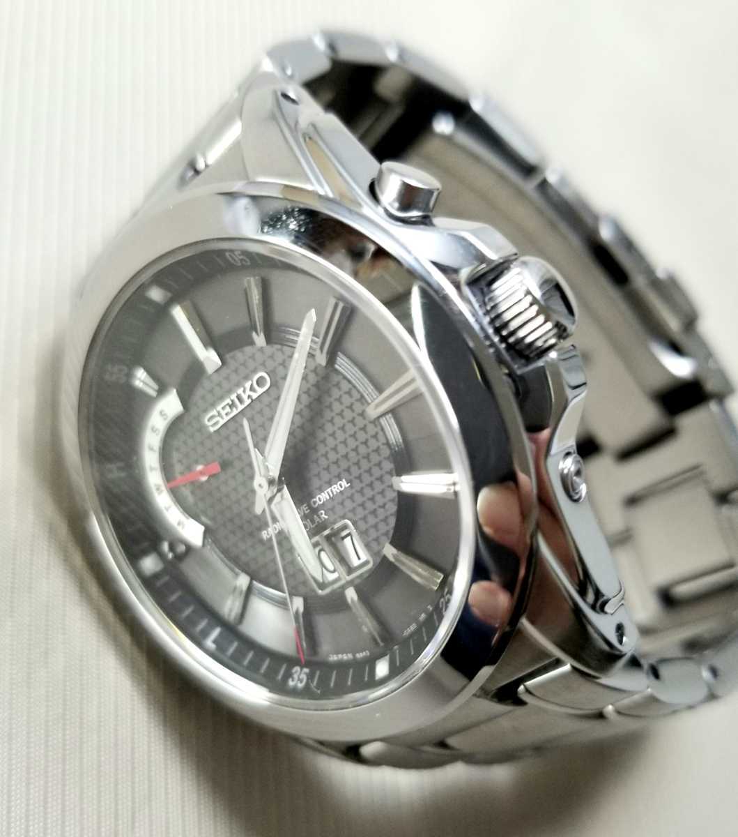 稼働品 SEIKO ビッグデイト スピリット 定価68 250円 電波 稼働品 SEIKO ビッグデイト スピリット 定価68 250円 電波