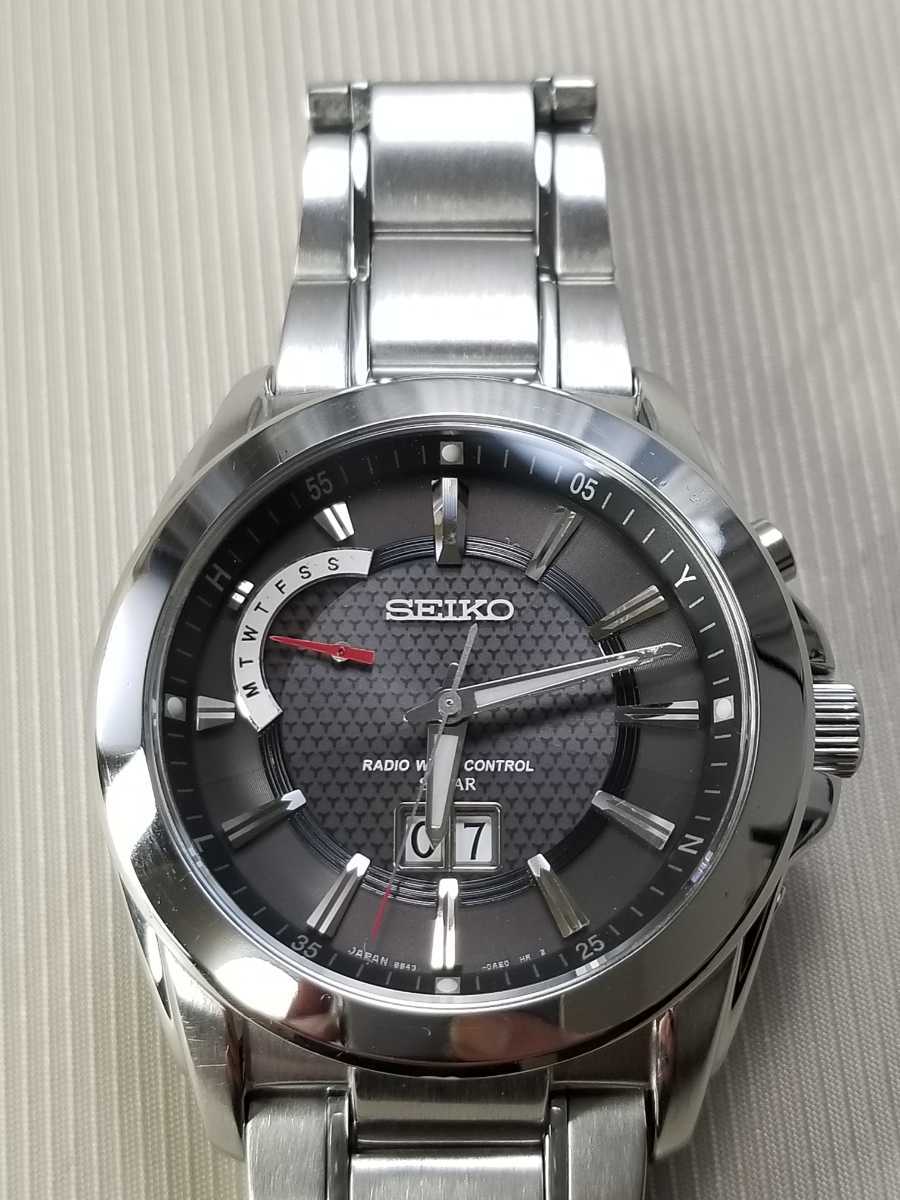 稼働品 SEIKO ビッグデイト スピリット 定価68 250円 電波 稼働品 SEIKO ビッグデイト スピリット 定価68 250円 電波