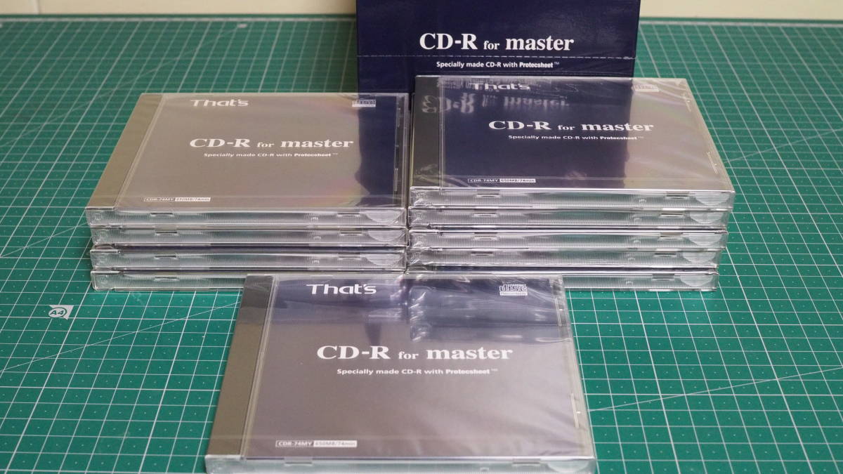 * ultra rare unused! sun . electro- That*s( Thats ) CDR-74MY10P CD-R for master 10 sheets set!!