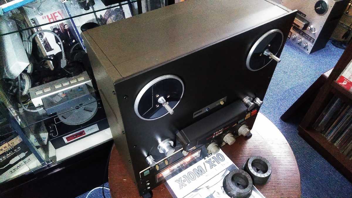 【HTS】TEAC X−10M BL ２トラ３８オープンリールデッキ　整備済み・即決動作保証９０日_取説(製本)と純正１０号クランパー付属です