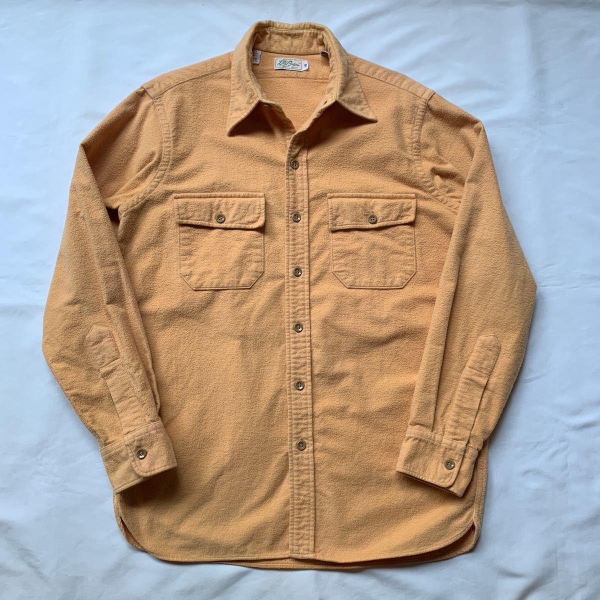 ~70s L.L.Bean CHAMOIS SHIRT OUTDOOR ヴィンテージ ビンテージ エルエルビーン シャモアシャツ 筆記体タグ アウトドア 60s アメトラ_画像2