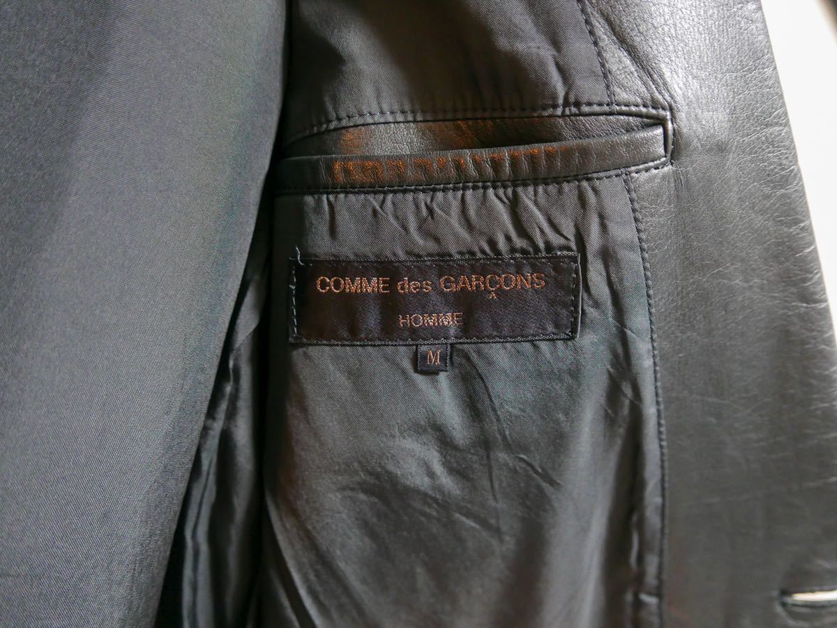 Comme des Garcons Homme 80s 初期 本人期 レザーテーラードジャケット