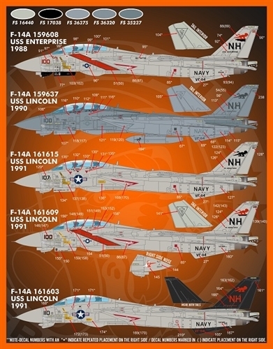 ファーボール F/D&S-4820 1/48 トムキャット カラー＆マーキング パート XI_画像3