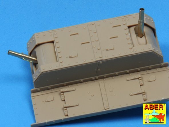 アベール 35L156 1/35 イギリス マークIV菱形戦車 雌型用銃身セット(タコム用)_画像3