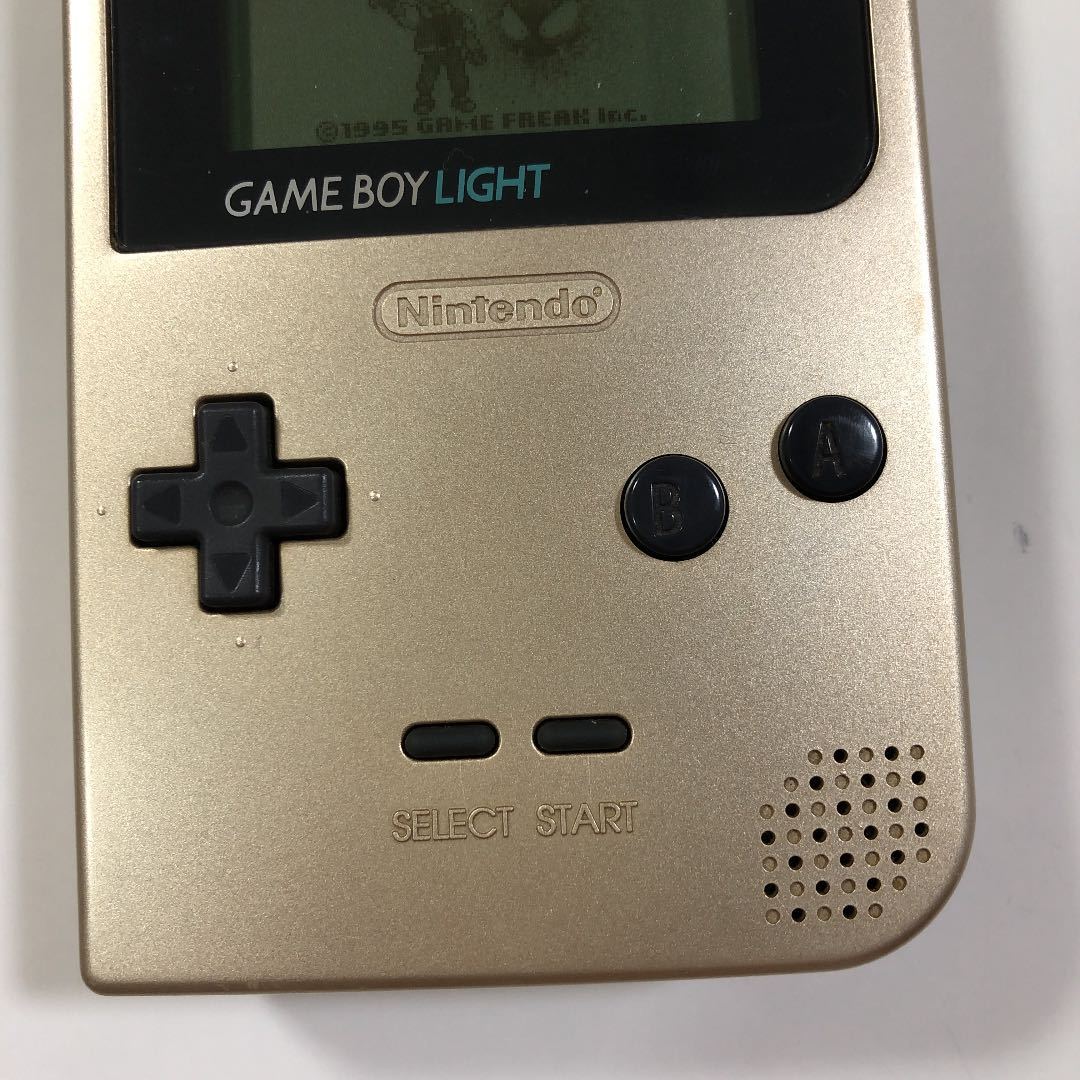 超美品 ゲームボーイライト ゴールド 箱説明書付き GAMEBOY LIGHT