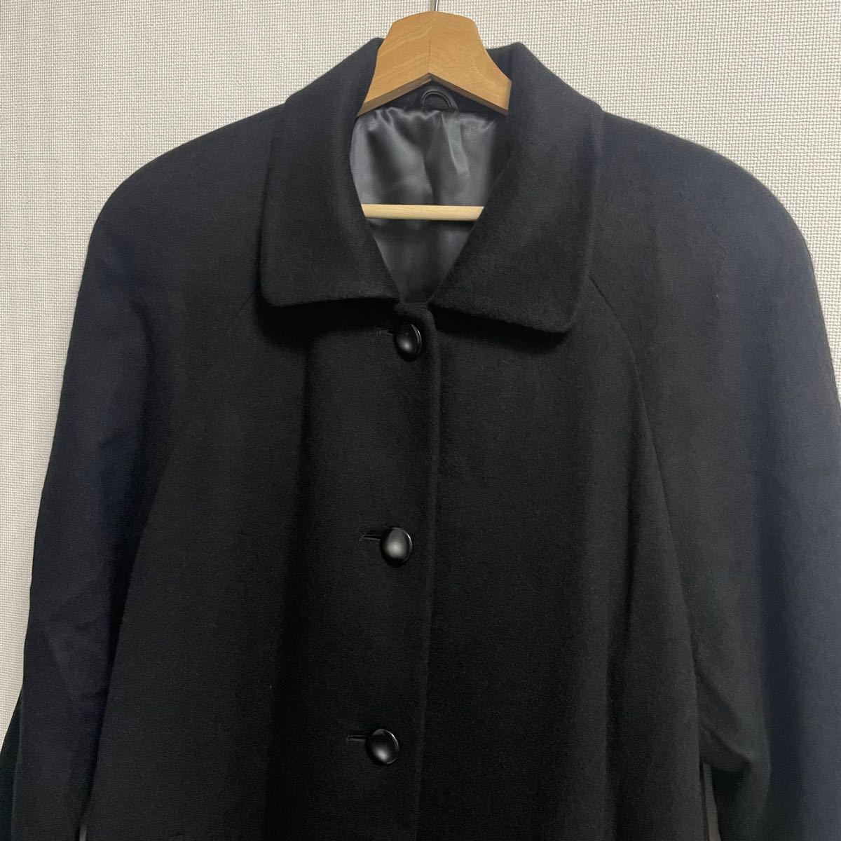 大人気新品 カシミア100% ロングコート ブラック www.instantupright.com