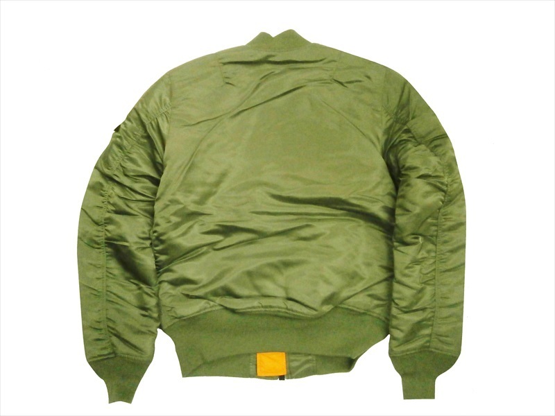 ALPHA INDUSTRIES/アルファ インダストリーズ 20004 MA-1 タイトフィット フライトジャケット Vグリーン XL新品の画像5