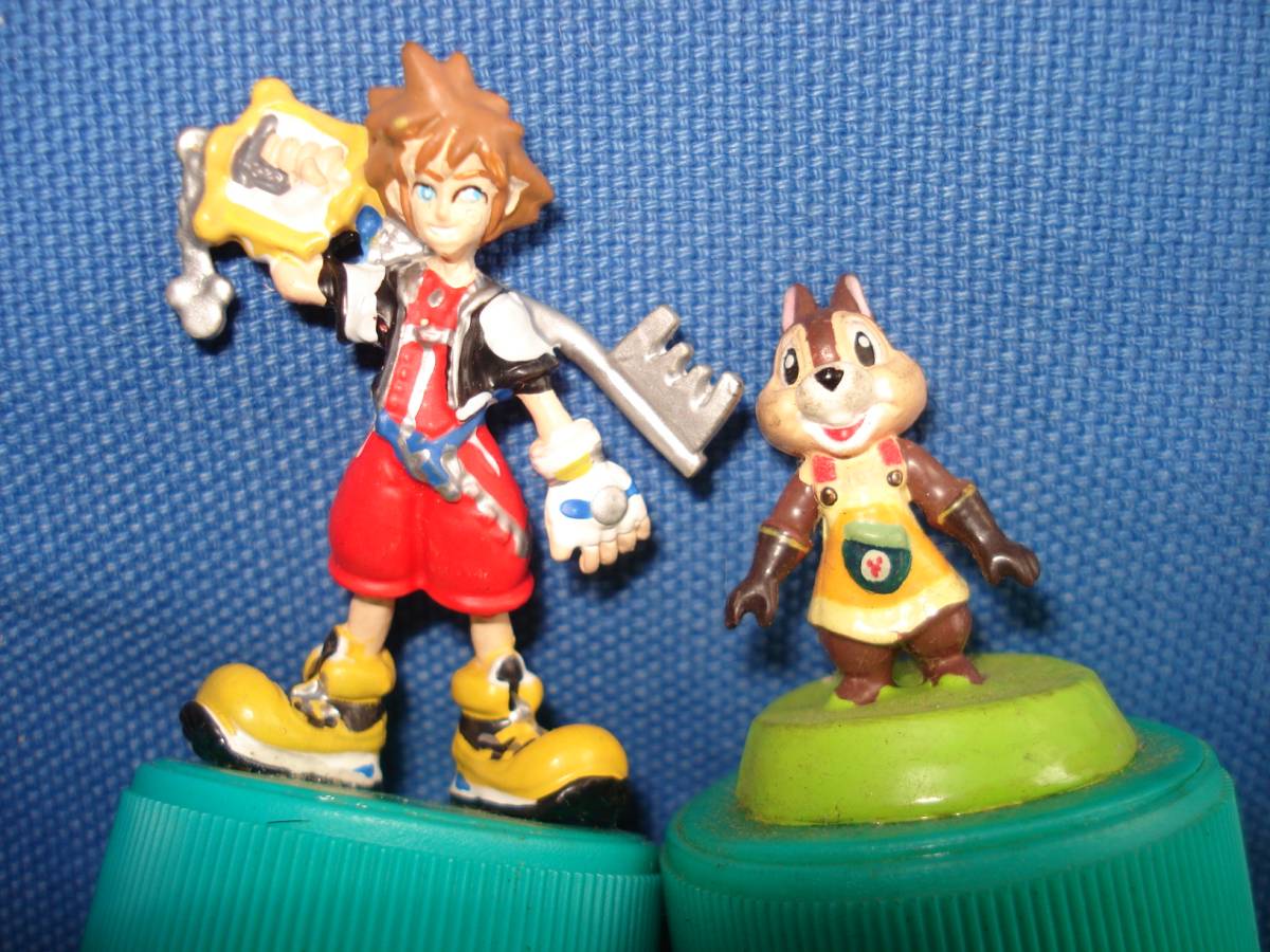 [ prompt decision equipped ] 2 point together solaA chip Kingdom Hearts original bottle cap figure three tsu arrow rhinoceros da-2002 year not for sale!