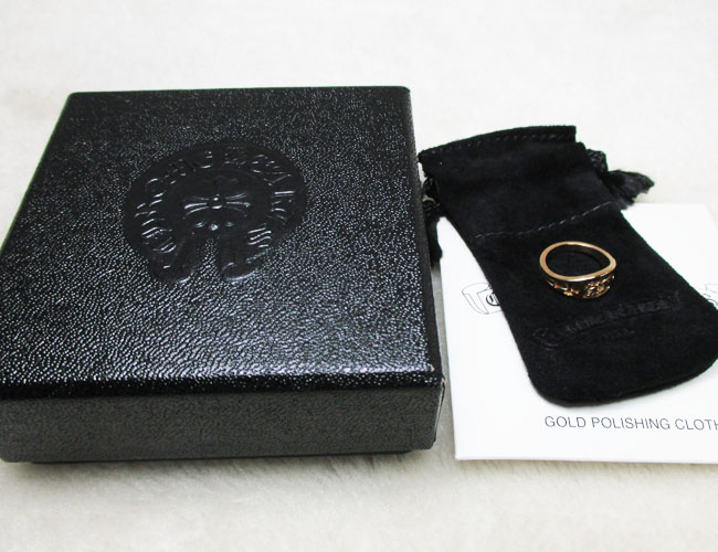 CHROME HEARTS Chrome Hearts CH CREST MINI ring K22 4.6g 4 number sack box attaching beautiful goods 