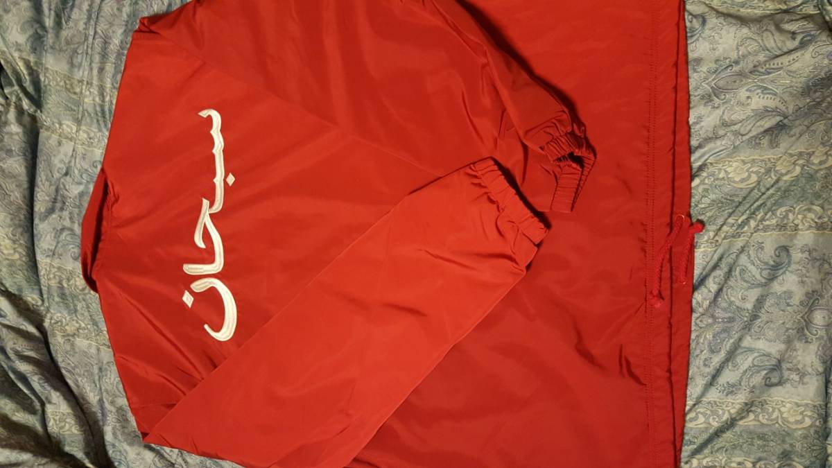 即決 2022モデル supreme arabic logo red jacket 人気のファッションブランド！ coaches