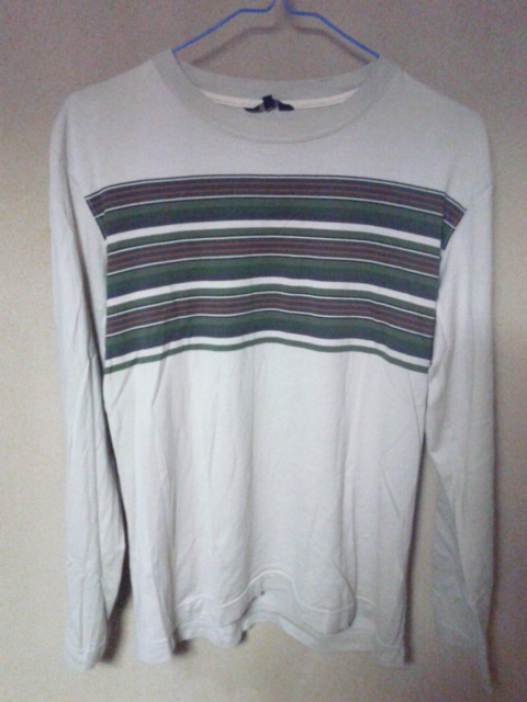  Paul Smith коллекция мужской футболка с длинным рукавом L размер светло-коричневый * лиловый * зеленый * красный * черный окантовка сделано в Японии 