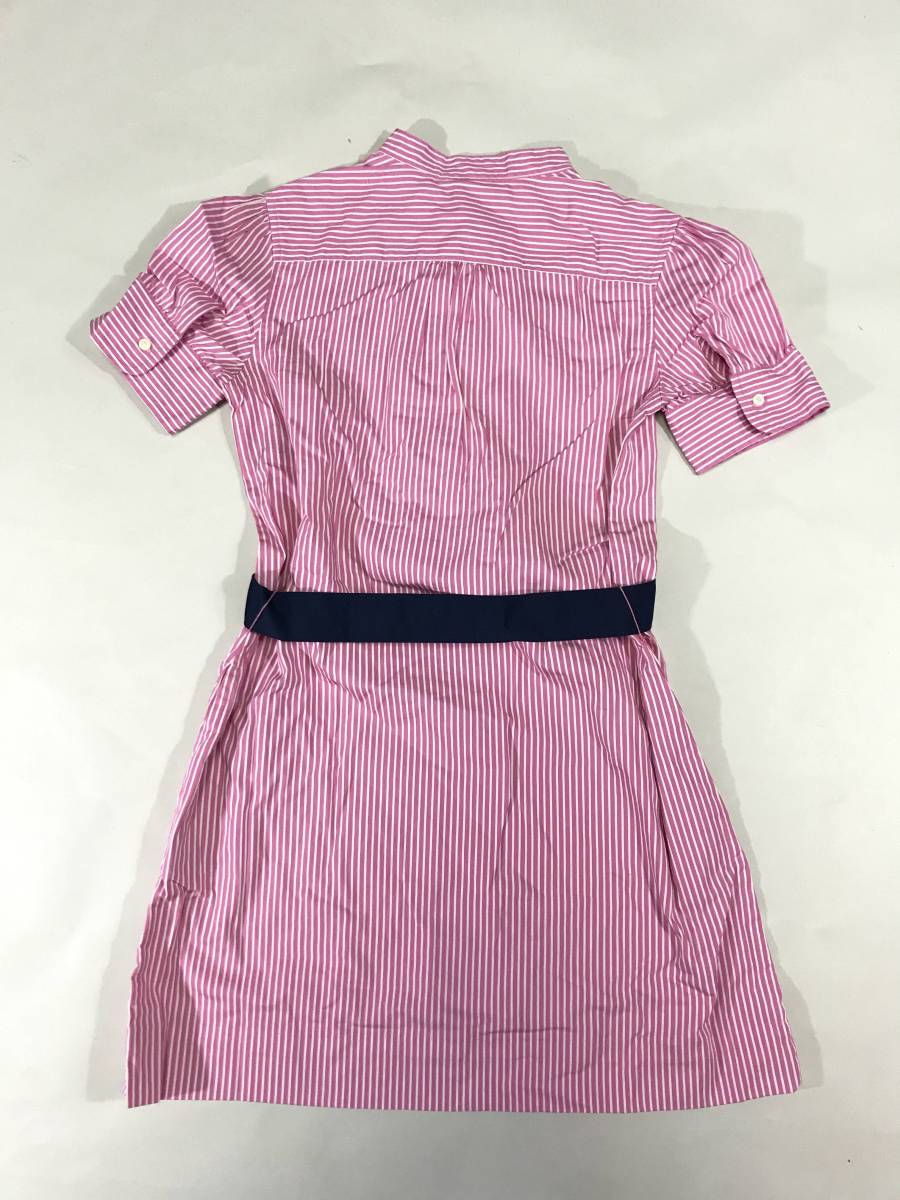  new goods 10159 girls 14 One-piece stripe polo ralph lauren Polo Ralph Lauren cotton pink woman lady's 