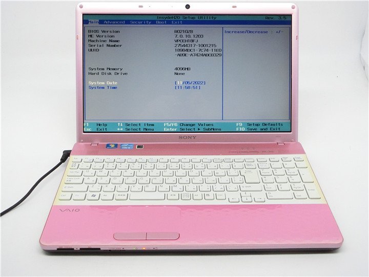 ブランド雑貨総合 中古ノートパソコン SONY VPCEH18FJ 第2世代I5 BIOS