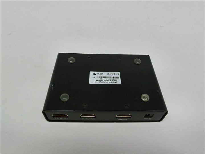 中古品　【サンワサプライ】（VGA-UHDSP2）HDMI分配器　本体のみ　　ジャンク品 　　動作不明　　送料無料_画像5