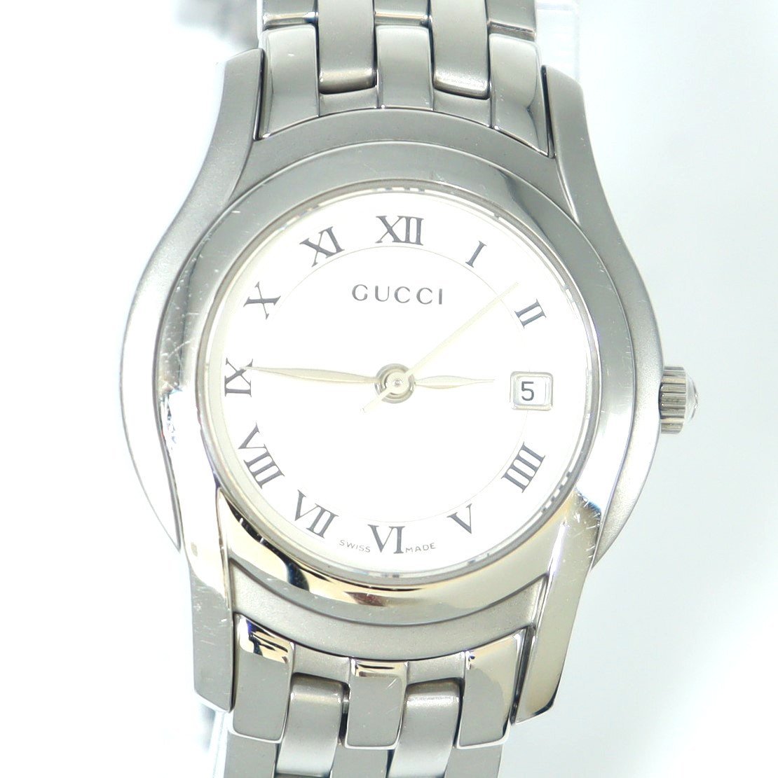 ケース】 Gucci - ▽▽GUCCI グッチ レディース腕時計 クオーツ 5500L