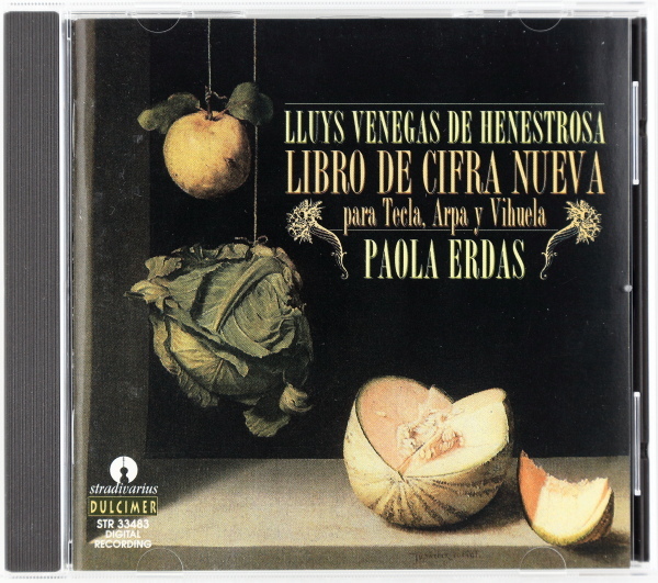 エネストローサ　LIBRO DE CIFRA NUEVA（鍵盤、ハープ、ビウエラのための新しい数字式タブラチュアによる曲集）　パオラ・エルダス_画像1