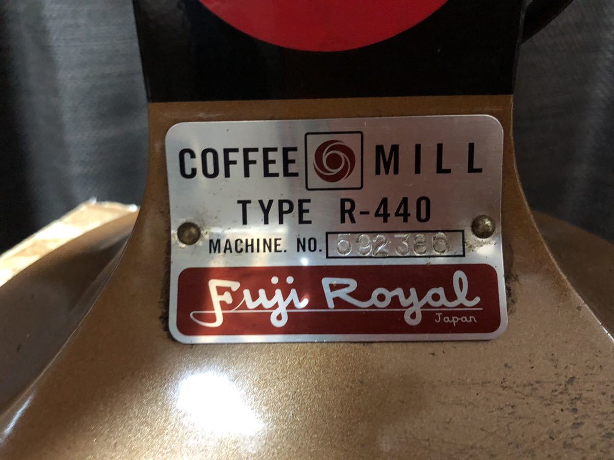 美品 FUJI ROYAL フジローヤル コーヒーミル r-440 ゴールド | www
