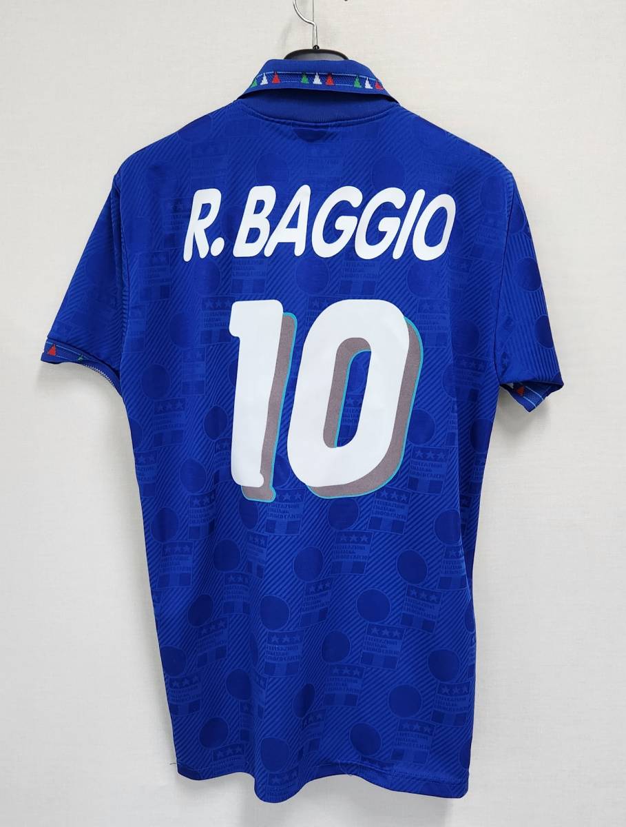94W杯 イタリア(H)#18 バッジョ BAGGIO 選手用半袖 正規diadora 1998WC