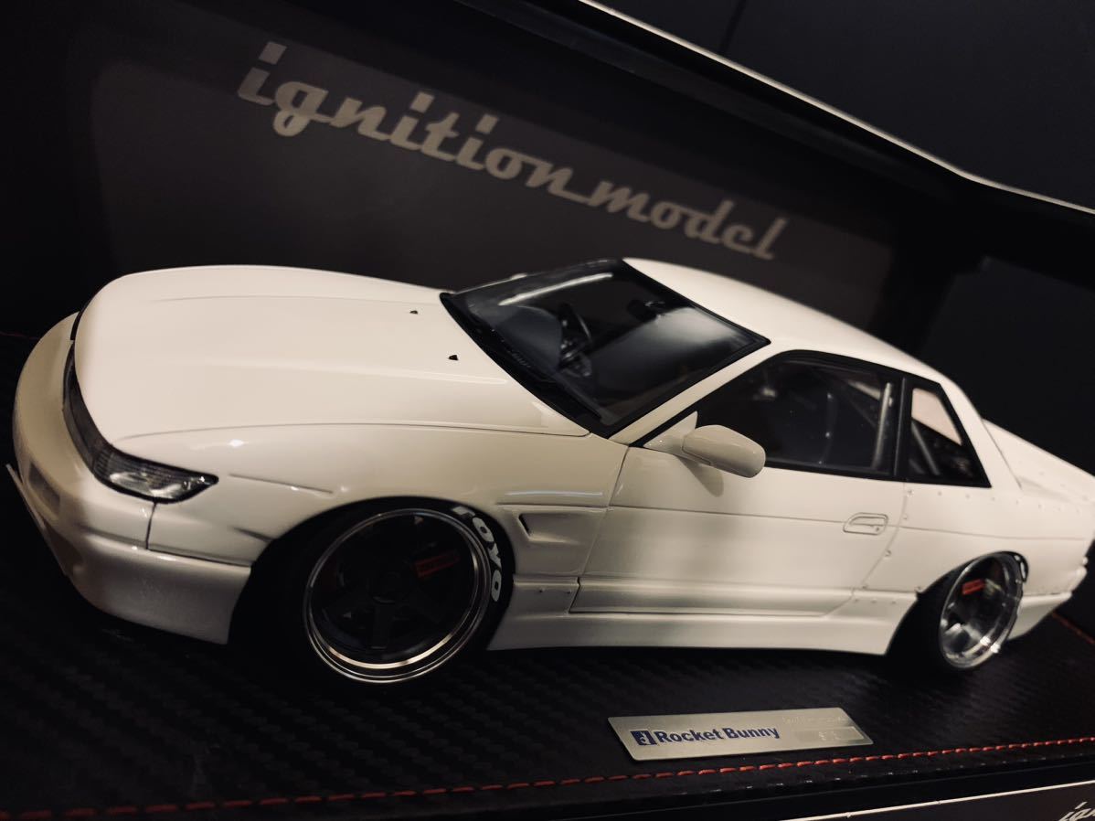 1/18 Rocket Bunny S13 V1 White イグニッションモデル ignition model
