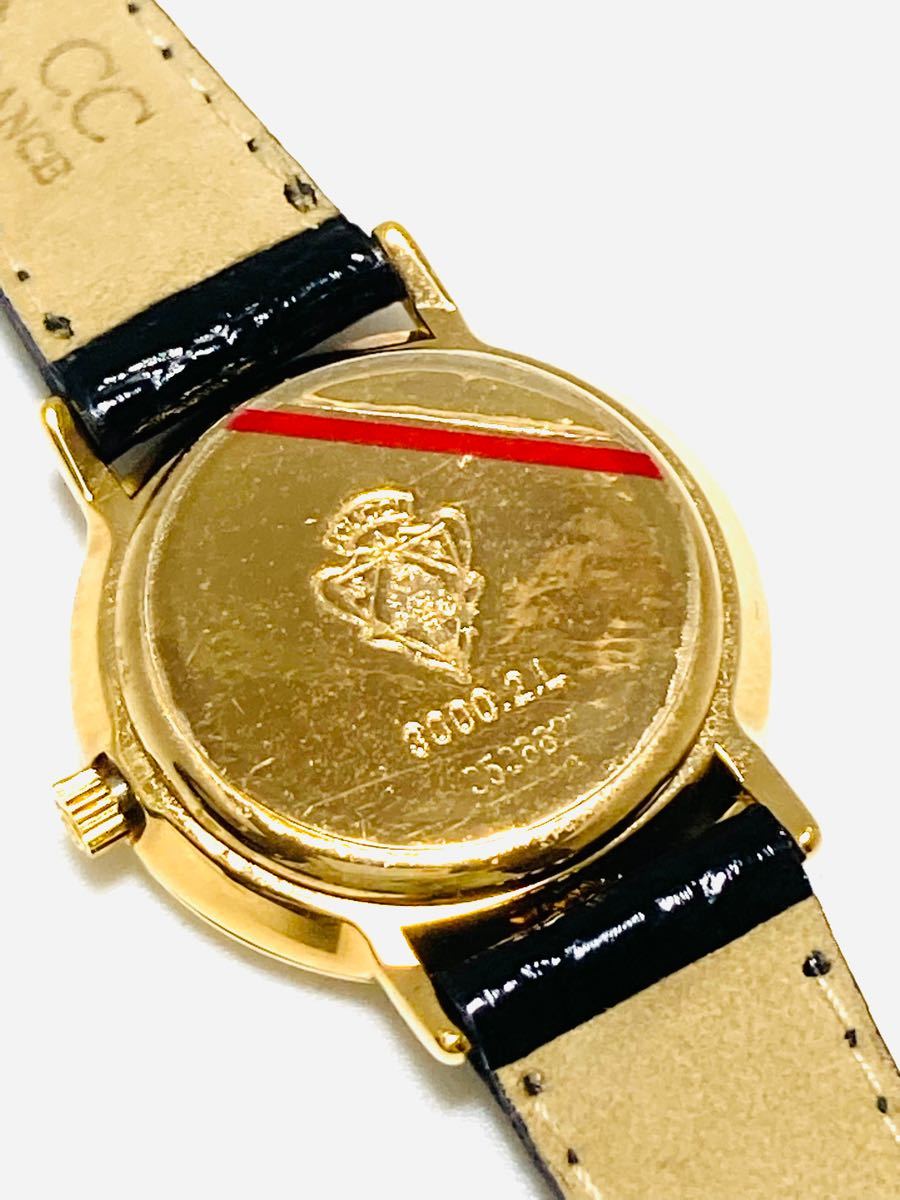未使用! GUCCI グッチ 電池新品交換済み レディース腕時計 ゴールド